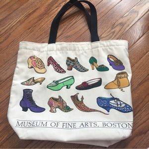 Frame tote bundle= shoes tote + 3 framed shoe prints. Boston museum.